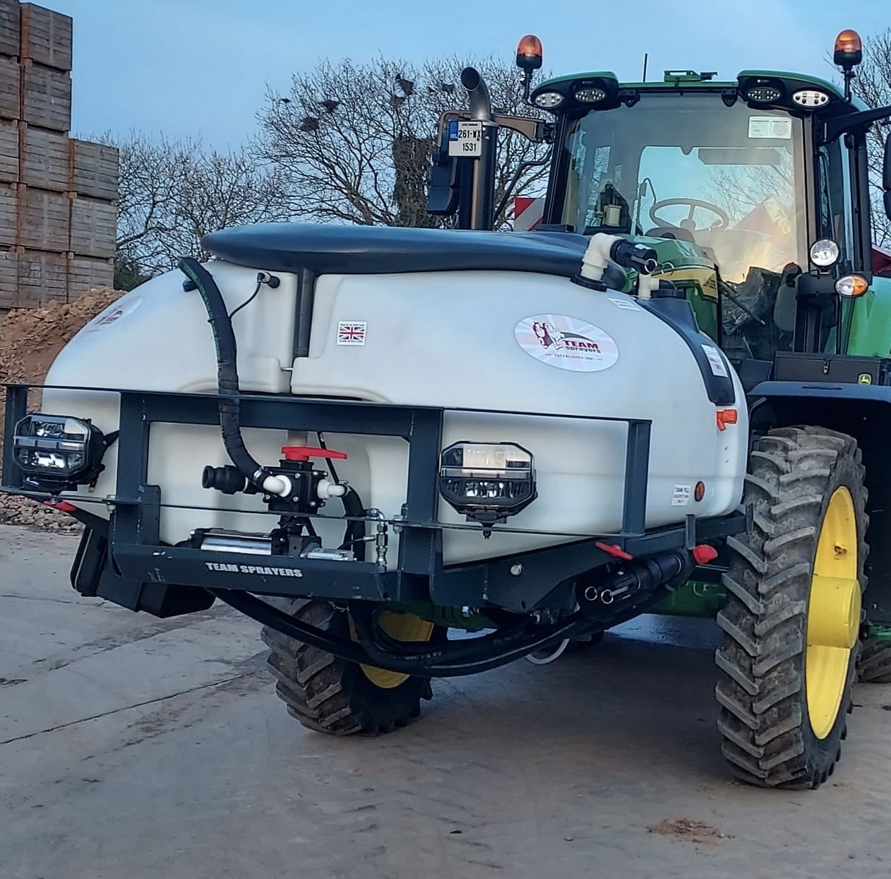 Team Sprayers Redesigned front mounted spray tank